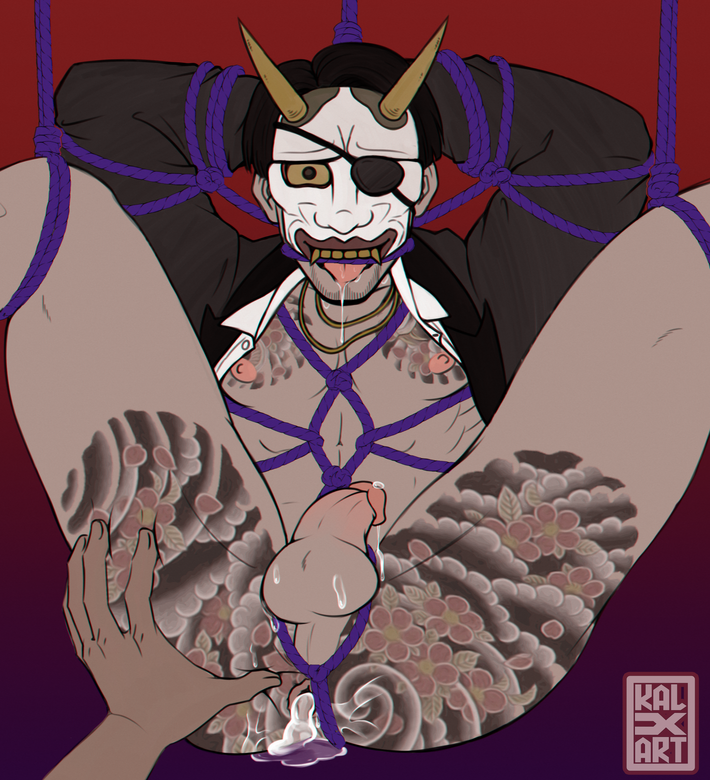 Kinktober 2025: mask + stuffed